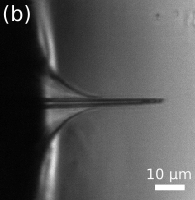 Nanoindentation of PDMS by a micropipette