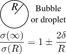 Tolman equation